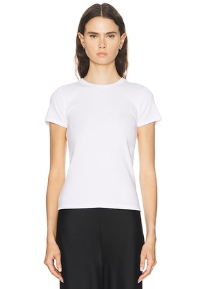 LESET Kelly Slim Fit Tee in White - White. Size M (also in XS, S, L, XL).