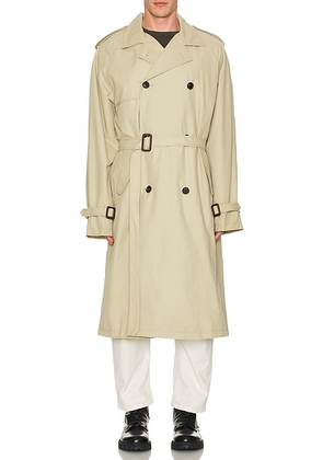 NILI LOTAN Kieran Trench Coat in Khaki - Beige. Size M (also in S).