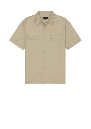 NILI LOTAN Alvaro Shirt in Taupe Grey - Taupe. Size M (also in S, L).