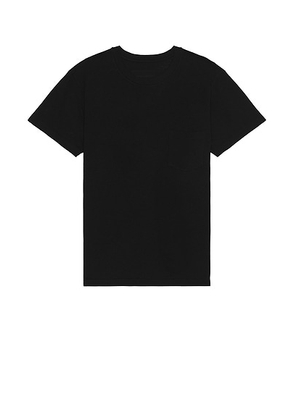 NILI LOTAN Brandon Tee in Jet Black - Black. Size L (also in M, S, XL/1X).