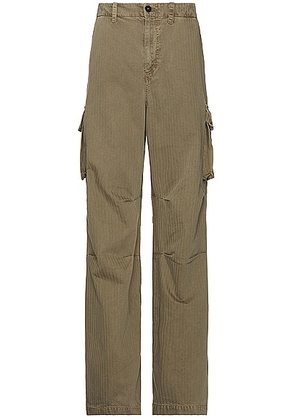 Our Legacy Mount Cargo Pant in Uniform Olive Herringbone - Green. Size 50 (also in 48, 52).