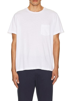 NILI LOTAN Brandon Tee in White - White. Size M (also in L, S, XL/1X).