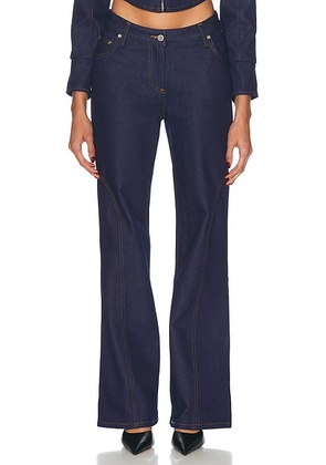 Mimchik High Rise Bootcut Jeans in Indigo - Denim-Dark. Size 24 (also in 26).