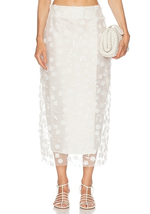 Marlies Grace Heather Skirt in White - White. Size S (also in M).