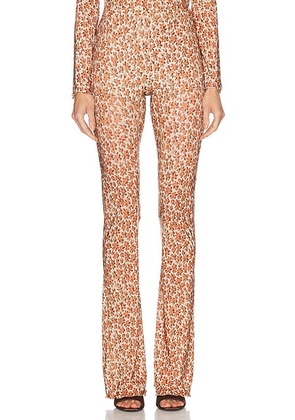 KNWLS Halcyon Legging in Scorched Flower - Orange. Size XS (also in S).