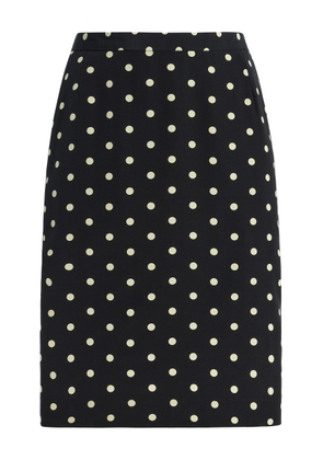 FRANÇOISE Poppy Polka-Dot Silk Midi Skirt - Moda Operandi