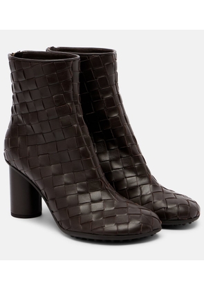 Bottega Veneta Atomic 75 Intrecciato leather ankle boots