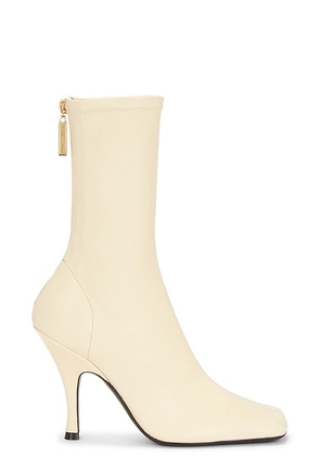 KHAITE Eva Mid Calf Boot in Sand - Cream. Size 38.5 (also in ).
