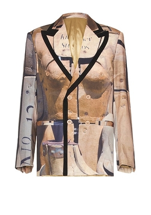 KidSuper Dress Form Suit Top in Multi - Beige. Size M (also in ).