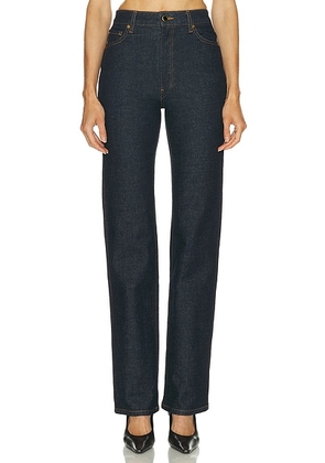 KHAITE Danielle Straight Leg in Benson - Blue. Size 31 (also in 32).