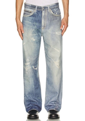 Our Legacy Third Cut in Digital Denim Print - Denim-Light. Size 32 (also in 32x32, 33x32, 36).