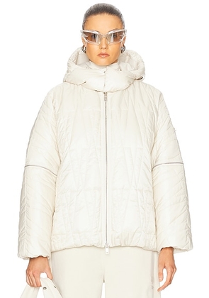 Moncler Genius X Willow Smith Haissa Jacket in Cream - Cream. Size 1/S (also in 0/XS, 2/M).