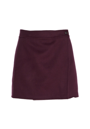 Leset Noah Wool-Cashmere Mini Wrap Skirt - Moda Operandi