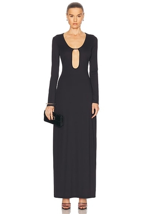 Kiki de Montparnasse Echauffe Open Long Gown in Black - Black. Size S (also in ).