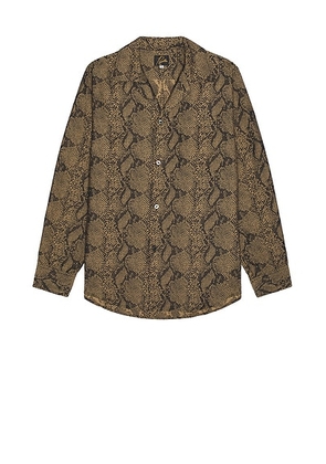 Needles One-Up Shirt in Brown - Brown. Size S (also in M).