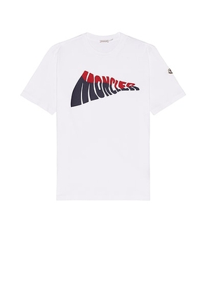 Moncler Short Sleeve T-Shirt in White - White. Size M (also in L, S, XL/1X).
