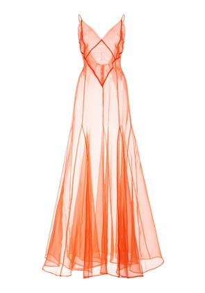 Kamperett Lalique Silk Organza Gown - Moda Operandi