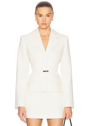 L'Academie by Marianna Rin Jacket in Off White - White. Size M (also in XS, S, XL).