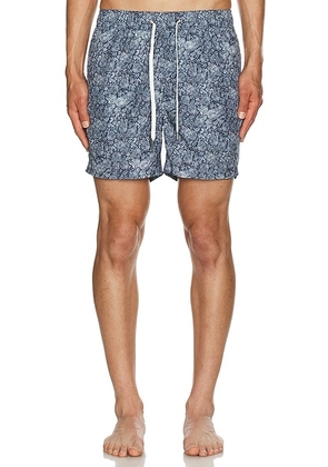 Onia Charles 5 Swim Trunk in Deep Navy Multi - Navy. Size L (also in S, XL/1X).