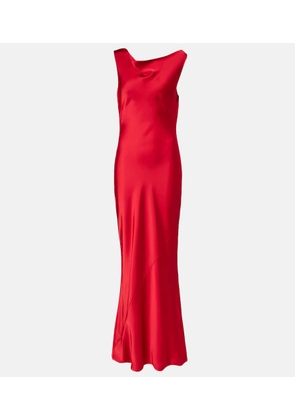 Norma Kamali Open-back gown