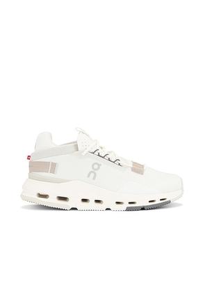 On Cloudnova 2 Sneaker in Ice & Sand - Cream. Size 5 (also in 6, 5.5, 6.5, 8.5, 9.5).