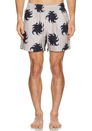 OAS Gravel Ember Swim Shorts in Grey - Light Grey. Size L (also in XL/1X).