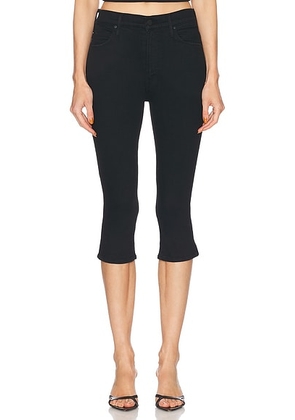 MOTHER The Stunner Zip Bunny Snip Jeans in Not Guilty - Black. Size 29 (also in 28).