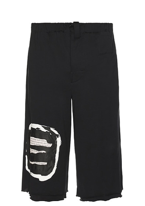 Marni Patch Shorts in Black - Black. Size 50 (also in ).