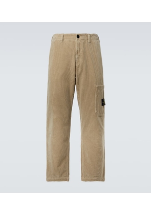 Stone Island Compass cotton corduroy straight pants