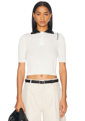 Marni Polo Top in Natural White - White. Size 44 (also in 42).