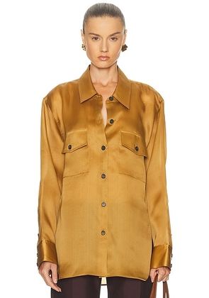 KHAITE Matteo Top in Dijon - Yellow. Size M (also in L, S, XS).