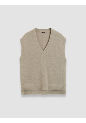 Open Cashmere Vest - M