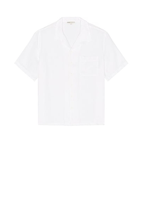 Onia Air Linen Convertible Vacation Shirt in White - White. Size M (also in L).