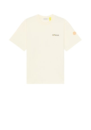 Moncler Genius X Gilga Farm By Donald Glover Short Sleeve T-shirt in Natural - Cream. Size XL/1X (also in S).
