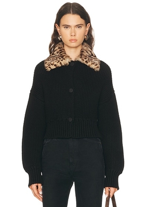 KHAITE Pomero Jacket in Black - Black. Size S (also in ).