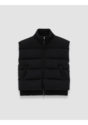 Knitted Down Puffer Gilet - M