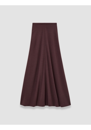 Wool Jersey Maxi Skirt - L