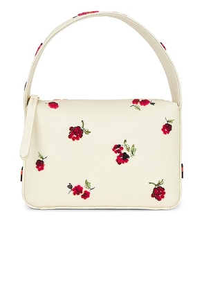 KHAITE Elena Small Handbag in Raspberry & Cream - Cream. Size all.