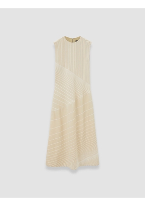 Maryse Embroidered Stripes Dress - 34