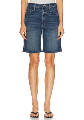 MOTHER The Undercover Bermuda Short in Where The Sun Don't Shine - Blue. Size 25 (also in 24, 28).
