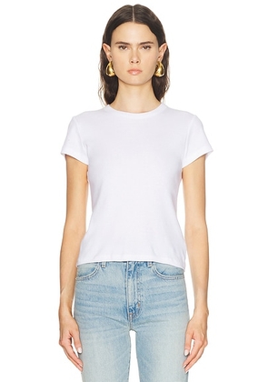 LESET Nando Slim Fit Tee in White - White. Size M (also in L, S, XL, XS).