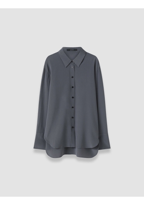 Joe Crepe de Chine Silk Blouse - 38