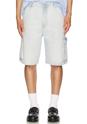 Le PÃ¨re Star Drover Cargo Short in Faded Blue - Blue. Size 32 (also in 34, 36).