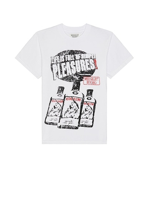 Midnight Rodeo The Pleasures T-Shirt in Antique White - White. Size M (also in S).