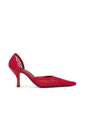 Magda Butrym Crochet Pump in Red - Red. Size 37 (also in 36, 39, 40, 41).