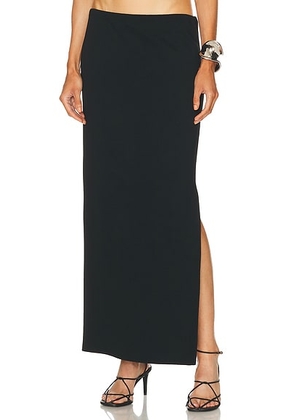 KHAITE Lilith Skirt in Black - Black. Size 4 (also in 6).