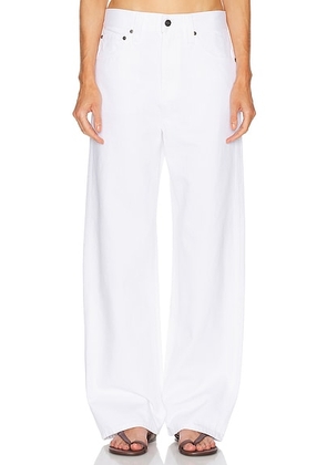 KHAITE Bonnie Straight Leg in White - White. Size 26 (also in 27, 32).