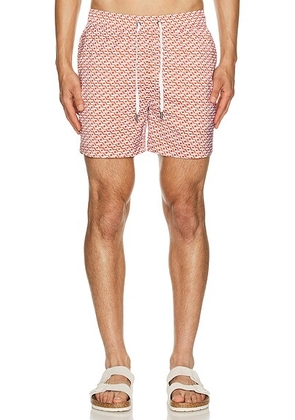 Onia Charles 5 Swim Trunks in Potters Clay - Brick. Size XL/1X (also in S).