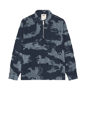 OAS Smoke Polo Shirt in Dark Blue - Blue. Size M (also in XL/1X).