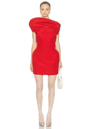 Magda Butrym Sculptural Mini Dress in Red - Red. Size 36 (also in ).